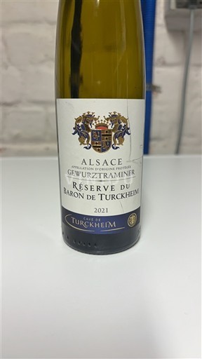 Alsace Gewurztraminer Cave de Turckheim Réserve du Baron de Turckheim 2021