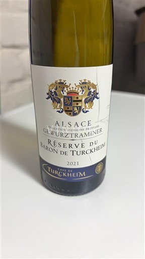 Alsace Không được chỉ định Cave de Turckheim Réserve du Baron de Turckheim 2021