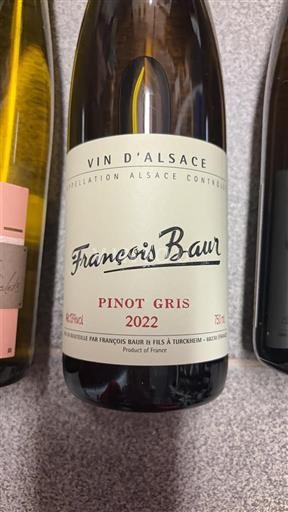 Alsasko Rulandské šedé François Baur Pinot Gris 2022