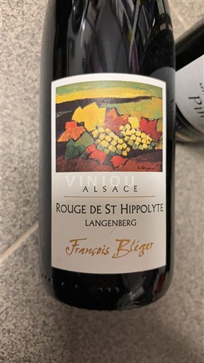 Alsacia No especificado François Bleger ROUGE DE SAINT HIPPOLYTE 2022