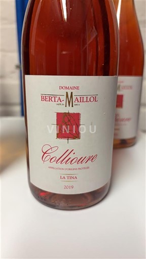 Roussillon Collioure Domaine Berta-Maillol La Tina 2019