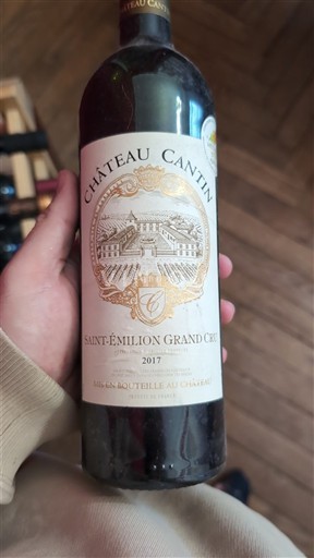Bordeaux Saint-Émilion Grand Cru Grand Cru Château Cantin 2017