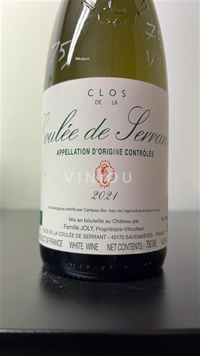 Thung lũng sông Loire Savennières-coulée-de-serrant Clos de la Coulée de Serrant Coulée de Serrant 2021
