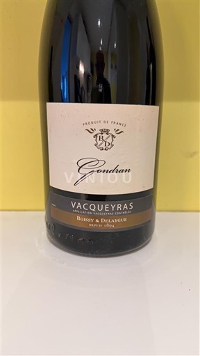 Vallée du Rhône Vacqueyras Gondran 2014