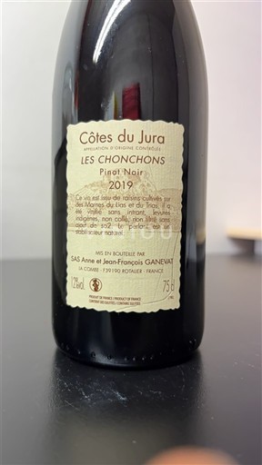 Jura Côtes-du-jura Anne et Jean-François Ganevat Les Chonchons 2019