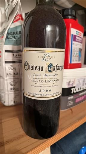 Bordeaux Pessac-Léognan Château Lafargue Alexandre 2006
