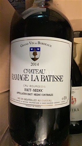 Bordeaux Haut-Médoc Château Ramage La Bâtisse 2014