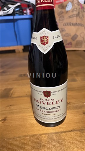 Borgogna Mercurey Domaine Faiveley La Framboisière Monopole 2020