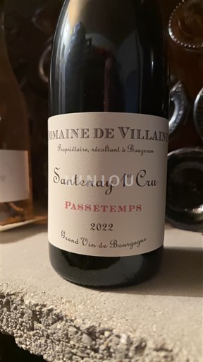 Bourgogne Santenay Premier Cru Domaine Villaine Passe Temps 2022