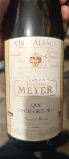 Alsacia Domaine Eugène Meyer QVX 2011
