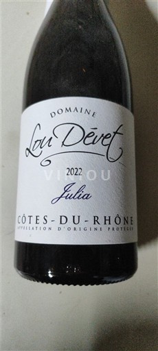 Vallée du Rhône Côtes-du-rhône Domaine Lou Devet Julia 2022