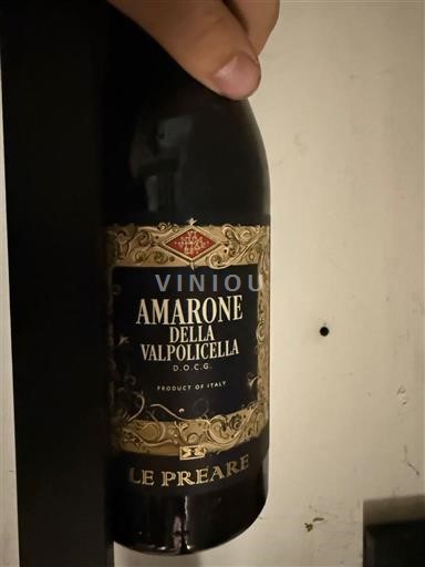 Vénétie Amarone della Valpolicella Le Preare 2017