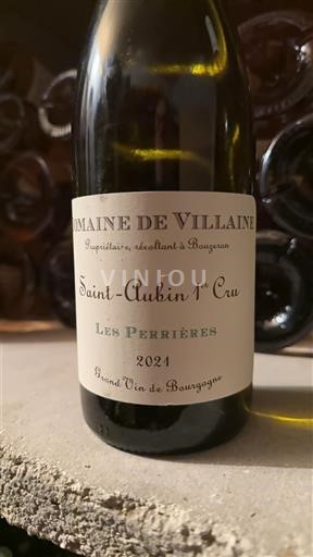 Bourgogne Saint-Aubin Premier Cru Domaine Villaine Les Perrières 2021