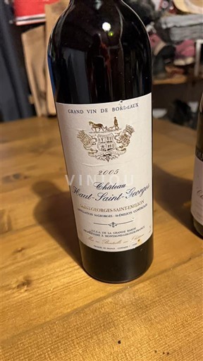 Bordeaux Saint-Georges-Saint-Émilion Château Georges 2005