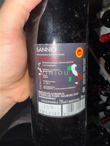 Campanie Sannio La Guardiense Piedirosso 2015