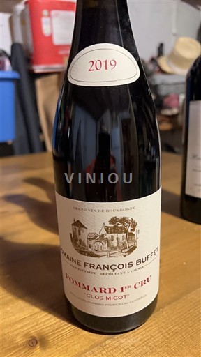 Burgundy Not Specified Premier Cru Domaine François Buffet Clos Micot 2019