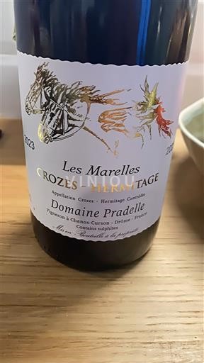 Vallée du Rhône Crozes-hermitage Domaine Pradelle Les Marelles 2023