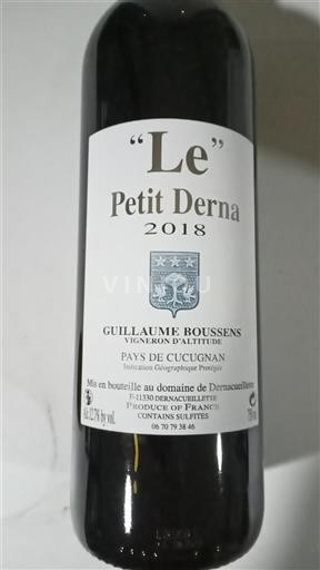 Languedoc e Roussillon País de Cucugnan Domaine Dernacueillette Le Petit Derna 2018