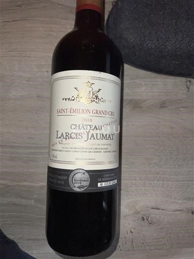 Bordeaux Saint-Émilion Grand Cru Grand Cru Larcis Jaumat 2010