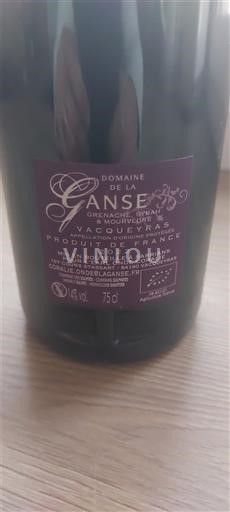 Thung lũng Rhône Vacqueyras Domaine La Ganse 2022