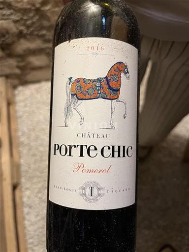 Bordeaux Pomerol Château Porte Chic 2016