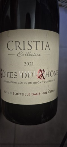 Thung lũng Rhône Côtes-du-rhône Cristia Collection 2021