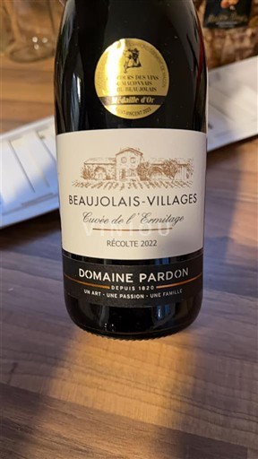 Beaujolais Beaujolais Villages Domaine Pardon de l'Ermitage 2022