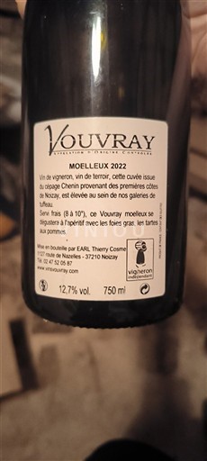 Valle della Loira Vouvray Thierry & Tanguy Cosme 2022