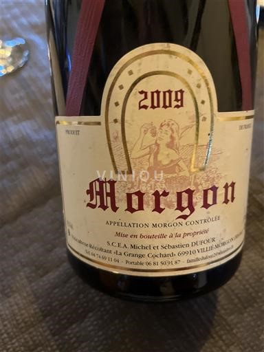 Beaujolais Morgon SCEA Michel et Sébastien Dufour 2009