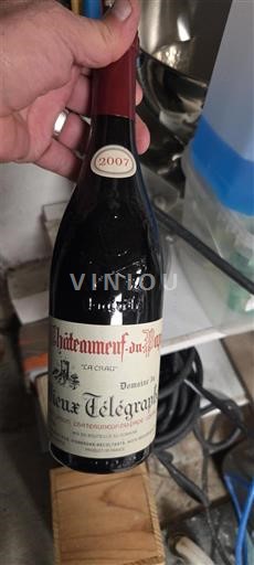 Thung lũng Rhône Châteauneuf-du-pape Domaine Vieux Télégraphe La Crau 2007