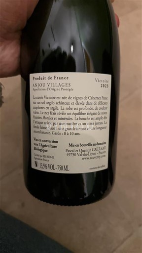 Thung lũng sông Loire Anjou Villages Pascal et Quentin Cailleau Victoire 2023