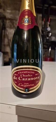 Šampanja Šampanjec Charles de Cazanove Cazanova Neleten.
