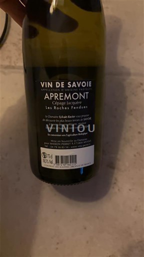 Savoie và Bugey Apremont Domaine Sylvain Finot Les Roches Fendues 2022