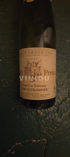 Alsasko Gewürztraminer Grand Cru Preiss Neročník