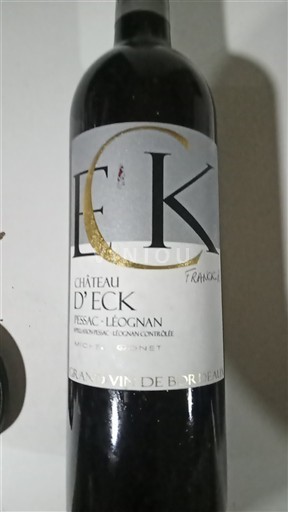 Bordeaux Pessac-Léognan Château Eck 2016