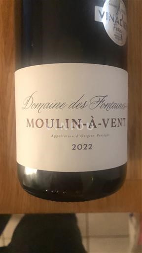 Beaujolais Moulin-à-vent Domaine S Fontaines 2022