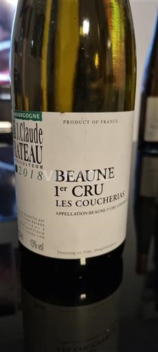 Bourgogne Beaune Premier Cru Jean-Claude Rateau Les Coucherias 2018