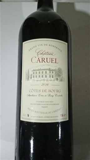 Bordeaux Côtes-de-bourg Château Caruel 2016