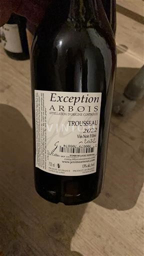 Jura Arbois Domaine S Ronces Exception 2022