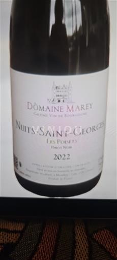 Bourgogne Nuits-saint-georges Domaine Marey Les Poisets 2015