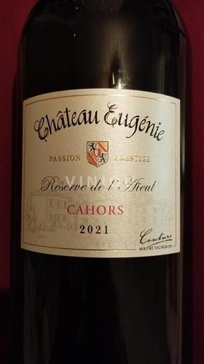 Sydväst Cahors Château Eugénie Réserve de l'Aïeul 2021