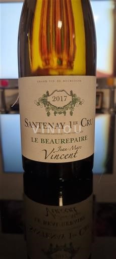 Bourgogne Santenay Premier Cru Jean-Marc Vincent Le Beaurepaire 2017