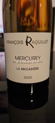 Borgogna Mercurey François Raquillet La Brigadière 2020