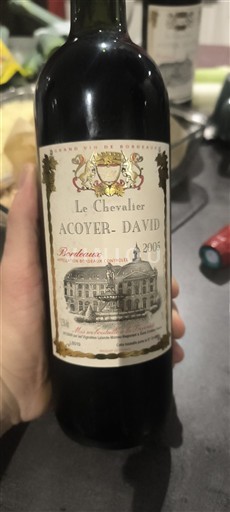 Bordeaux Acoyer-David Le Chevalier 2005