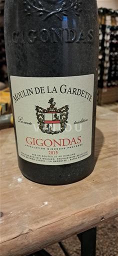 Vin Rouge sec Tradition Moulin de la Gardette 2015 Frankrike Rhônedalen Gigondas AOC