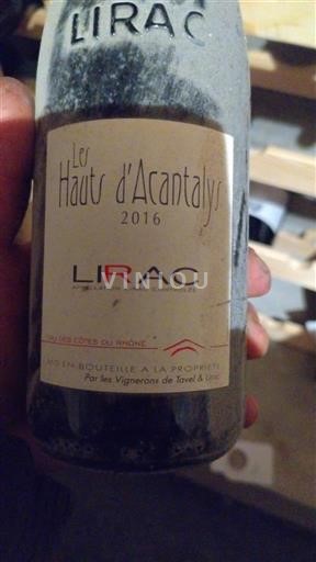 Thung lũng Rhône Lirac Les Vignerons de Tavel & Lirac Les Hauts d'Acantalys 2016