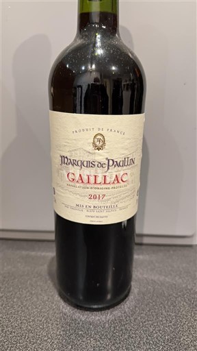 Sudoeste Gaillac Marquis de Paillan 2017