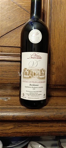 Bordeaux Château Coutelier La Romarine 2008