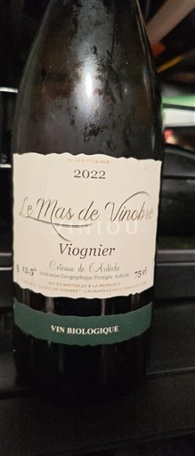 Alperne og Rhône-landene Coteaux de l'Ardèche Le Mas de Vinobre Viognier 2022