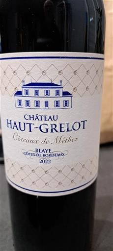 Bordeaux Blaye-Côtes-de-Bordeaux Château Haut-Grelot Coteaux de Méhée 2022